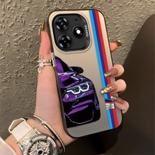 Hontinga Tecno Spark 10 Pro Spark Go 2024 Uyumlu Kılıfı Silikon Kenar Sert Arka Düşüme Önleyici Basitlik Anti Düşme Kamera Korumali Telefon Kılıfı K1-0588 Bmw Desen