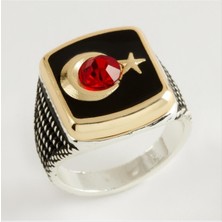 Datatek Ay Yıldız Metal Erkek Yüzük