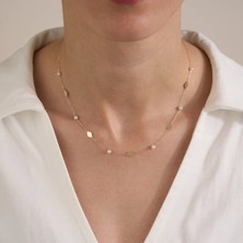 Gold Marley 14 Ayar “inci Dokunuşu” Altın Kolye