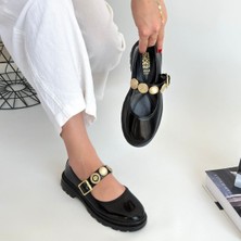 SEPET365 Okira Siyah Rugan Oxford Ayakkabı