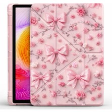 MobaxAksesuar Samsung Galaxy Tab A9 Plus 11INÇ X210 X215 X216 Kılıf Kalem Bölmeli Trifolding Case