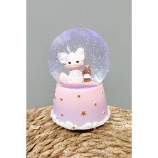 Datatek Tavşan Pilli Müzikli Işıklı Kar Küresi (Orta Boy)