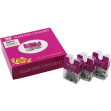 Calperia Glass Pıns Hyalıne Butterfly 1200 Adet Renkli Toplu Başörtü Iğnesi Şeffaf Plastik Askılıklı Kutulu (5047)
