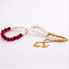 Datatek Sedef-Mercan Doğaltaş Tesbih 8 mm