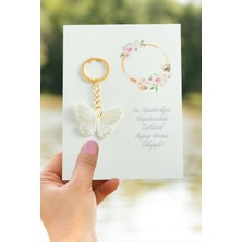 Datatek Kelebek Inci Anahtarlık