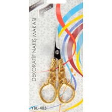 İlk El Grup Ieg™ Nakış Makası Dekoratif Altın Kanat YBL-403 Model 17