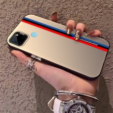 Hontinga Realme C21 C21Y C25 C25S C25Y Uyumlu Kılıfı Silikon Kenar Sert Arka Düşüme Önleyici Basitlik Anti Düşme Bmw Desen Kamera Korumali Telefon Kılıfı K1-0589