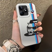 Hontinga Realme Note 50 5g 4g Uyumlu Kılıfı Silikon Kenar Sert Arka Düşüme Önleyici Basitlik Anti Düşme Kamera Korumali Telefon Kılıfı K1-0588 Bmw Desen