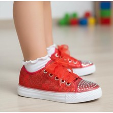 Gala Stil Gala Simli Kız Çocuk Ayakkabı (21-30 Işıklı)