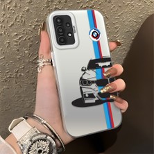Hontinga Samsung Galaxy A12 A13 A14 A15 5g 4g Uyumlu Kılıfı Silikon Kenar Sert Arka Düşüme Önleyici Basitlik Anti Düşme Kamera Korumali Telefon Kılıfı K1-0588 Bmw Desen