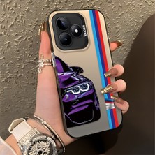 Hontinga Realme Note 50 5g 4g Uyumlu Kılıfı Silikon Kenar Sert Arka Düşüme Önleyici Basitlik Anti Düşme Kamera Korumali Telefon Kılıfı K1-0588 Bmw Desen