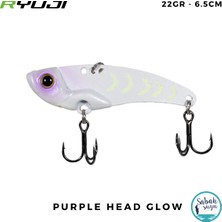 Ryuji Mirror Vıb Vibrasyon Jig 6.5cm 22GR Purple Head Glow