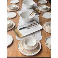 Rossev Yemek Takımı Modern Spring 34 Parça 6 Kişilik