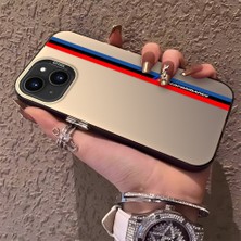 Hontinga iPhone 15 Pro Max 15 Plus Uyumlu Kılıfı Silikon Kenar Sert Arka Düşüme Önleyici Basitlik Anti Düşme Bmw Desen Kamera Korumali Telefon Kılıfı K1-0589