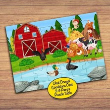 Asilmeydan Mutlu Çiftlik Hayvanları Çocuklara Özel Puzzle Yapboz Tablo-21608