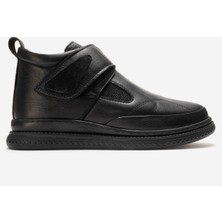 Dericlub Kadın Bantlı Bilek Boy Casual Ayakkabı Gerçek Deri Gs 0707 Siyah