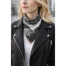 New Obsessions Bohemia Serisi 70X70 Saten Bandana Şal Fular