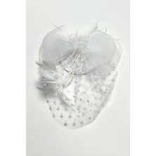 Datatek Fiyong Tüylü Dantelli Şapka Toka