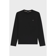 Boss % 100 Pamuk Regular Fit Bisiklet Yaka Uzun Kollu  T Shirt Erkek T Shirt 50555107 001