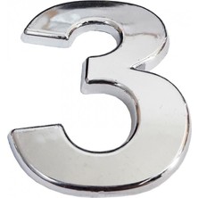 Nil Avm Cemax Krom Yapışkanlı 3 Rakamı 5 cm