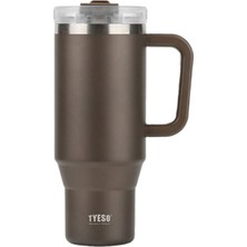 Tyeso Qq Termos Sızdırmaz Pipetli Çift Duvarlı Vakumlu 1200ML