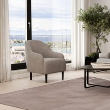 Enza Home Henna Berjer, Kadife Dokulu - Açık Gri
