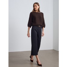 Dilvin 72254 Kemerli Culotte Pantolon-K.lacivert