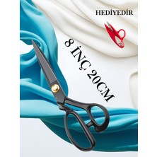 dm dikişmarket Pin Kumaş 8 İNÇ 20 CM Kot Kesim Profesyonel Terzi Makası