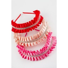 Datatek Saten Kurdale Taşlı Taç