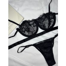 Rozenin Lingerie Bant Detaylı Dantelli Iç Çamaşır Takımı