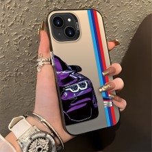 Hontinga iPhone 15 Pro Max 15 Plus Uyumlu Kılıfı Silikon Kenar Sert Arka Düşüme Önleyici Basitlik Anti Düşme Kamera Korumali Telefon Kılıfı K1-0588 Bmw Desen