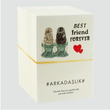 Datatek 3'lü Arkadaşlık Bilekliği Yazılı Bileklik Kartı 200 Adet