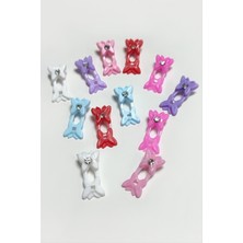 Datatek Kelebek Taşlı Örgü Aksesuar 12 Adet