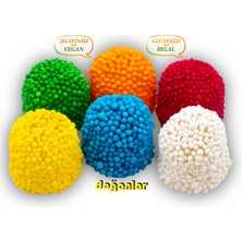 Doğanlar Gıda Mini Kaskaslı Jöle Lokum Jelatinsiz -Doğal-Helal-Vegan -Glutensiz 1000 Gr.