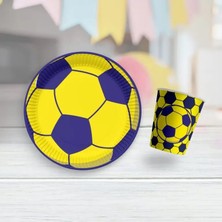 Fenerbahçe Temalı Karton Tabak Bardak Set 8 Tabak 8 Bardak