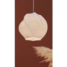 Decory Stara Mesh Dokulu Avize Pinterest Tarzı Özel Tasarım Tekli Sarkıt Avize (BİOPLASTİK) E27