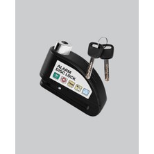 Zero Land Drnds 110 Db Alarmlı Disk Fren Kilidi Su Geçirmez Çelik Gövde Motosiklet Güvenlik