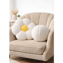 Dekoratif Peluş Top Kırlent - Yastık - Minder Dolgulu Pamuk Polyester Malzemeden Şık Tasarım