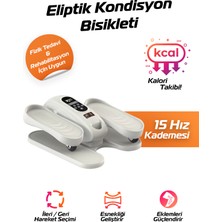 7go 7GMG11 Eliptik Kondisyon & Rehabilitasyon Cihazı Beyaz – 15 Kademe Hız, Uzaktan Kumandalı, LCD Ekranlı, Kol & Bacak Egzersiz Aleti (50W – Düşük Ses – Siyah)