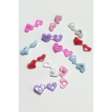 Datatek Kalp Taşlı Örgü Aksesuar 12 Adet