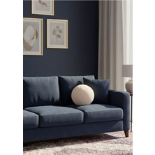 Şık Dekoratif Peluş Top Kırlent Yastık Minder Dolgulu Pamuk Polyester Malzemeden Rahat Kullanım