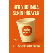 CVS Plastik Karton Bardak 7oz (Özel Baskılı)
