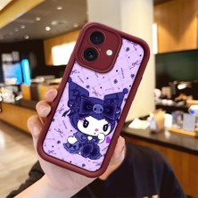 Hontinga iPhone 16 Pro Max iPhone 16E Uyumlu Telefon Kılıfı Düşüme Önleyici Basitlik Anti Düşme Kamera Korumali Spider Man Bordo Desen Yumuşak Silikon Telefon Kılıfı K2-7147