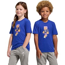 Adidas Lk Mc Tr Tee Çocuk Günlük Tişört KA0249 Mavi