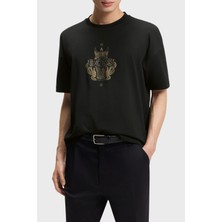 Boss Baskılı Pamuklu Regular Fit Bisiklet Yaka T Shirt Erkek T Shirt 50565015 001