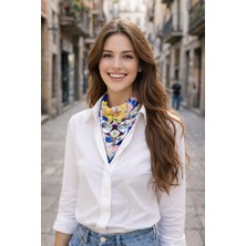 New Obsessions Bohemia Serisi 70X70 Saten Bandana Şal Fular