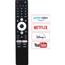 Ata Elektronik (Ses Komutsuz) Strong Profilo Onvo 50OVF9000UQ Google Tv - Netflıx - Youtube - Prıme - Dısney+ Tuşlu LCD Tv Kumanda