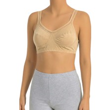 Öts Kadın Sütyen %100 Pamuklu Süprem Kumaş Dantelli Yarım Atlet Lambada | Günlük Rahat Kullanım