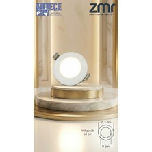 Zmr 3 Watt Sıva Altı Backlight LED Panel Beyaz Işık 6500K Asansör Aydınlatması