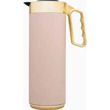 Roomours Cylinder Sand & Gold 1l Paslanmaz Çelik Çift Katmanlı Termos